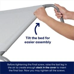 Frisco Steel-Framed Elevated Dog Bed -WoofyPlay Store 112076 PT5. AC SS1800 V1667485003