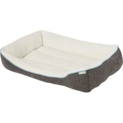 Frisco Sherpa Rectangular Bolster Dog Bed -WoofyPlay Store 129483 PT2. AC SS1800 V1566334964