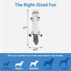 Frisco Raccoon Skinny Plush Squeaky Dog Toy 5 Frisco Raccoon Skinny Plush Squeaky Dog Toy -WoofyPlay Store 147045 PT2. AC SS1800 V1539205484