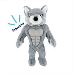Frisco Wolf Muscle Plush Squeaky Dog Toy -WoofyPlay Store 147082 PT2. AC SS1800 V1691776574