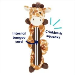 Frisco Giraffe Bungee Plush Squeaky Dog Toy -WoofyPlay Store 152822 PT2. AC SS1800 V1686579683