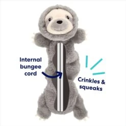 Frisco Sloth Bungee Plush Squeaky Dog Toy -WoofyPlay Store 152826 PT2. AC SS1800 V1686579149