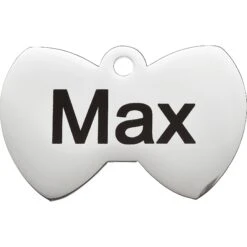 Frisco Stainless Steel Personalized Dog & Cat ID Tag, Bow Tie -WoofyPlay Store 152997 PT2. AC SS1800 V1548964668