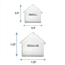 Frisco Stainless Steel Personalized Dog ID Tag, Dog House -WoofyPlay Store 153000 PT6. AC SS1800 V1541090216