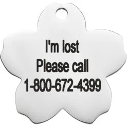 Frisco Stainless Steel Personalized Dog & Cat ID Tag, Flower -WoofyPlay Store 153002 PT4. AC SS1800 V1548964707