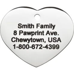 Frisco Personalized Dog & Cat ID Tag, Heart 10 Frisco Personalized Dog & Cat ID Tag, Heart -WoofyPlay Store 153006 PT3. AC SS1800 V1548964752