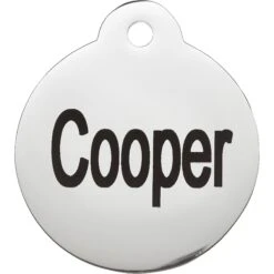 Frisco Personalized Dog & Cat Tag, Round -WoofyPlay Store 153015 PT2. AC SS1800 V1548964840