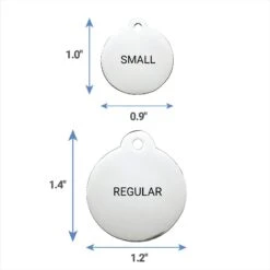 Frisco Personalized Dog & Cat Tag, Round -WoofyPlay Store 153015 PT6. AC SS1800 V1541090222