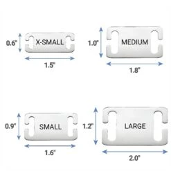 Frisco Stainless Steel Slide-On Personalized Dog & Cat Tag, Open Design -WoofyPlay Store 153050 PT5. AC SS1800 V1644016281