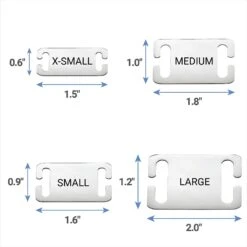Frisco Stainless Steel Slide-On Personalized Dog & Cat Tag, Open Design -WoofyPlay Store 153050 PT6. AC SS1800 V1540560189