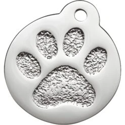Frisco Stainless Steel Personalized Dog & Cat ID Tag, Paw Print -WoofyPlay Store 153057 PT2. AC SS1800 V1548964914