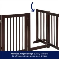 Frisco Deluxe Configurable 4-Panel Wood Dog Gate -WoofyPlay Store 156793 PT3. AC SS1800 V1666119014