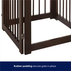 Frisco Deluxe Configurable 4-Panel Wood Dog Gate -WoofyPlay Store 156793 PT7. AC SS1800 V1671203056