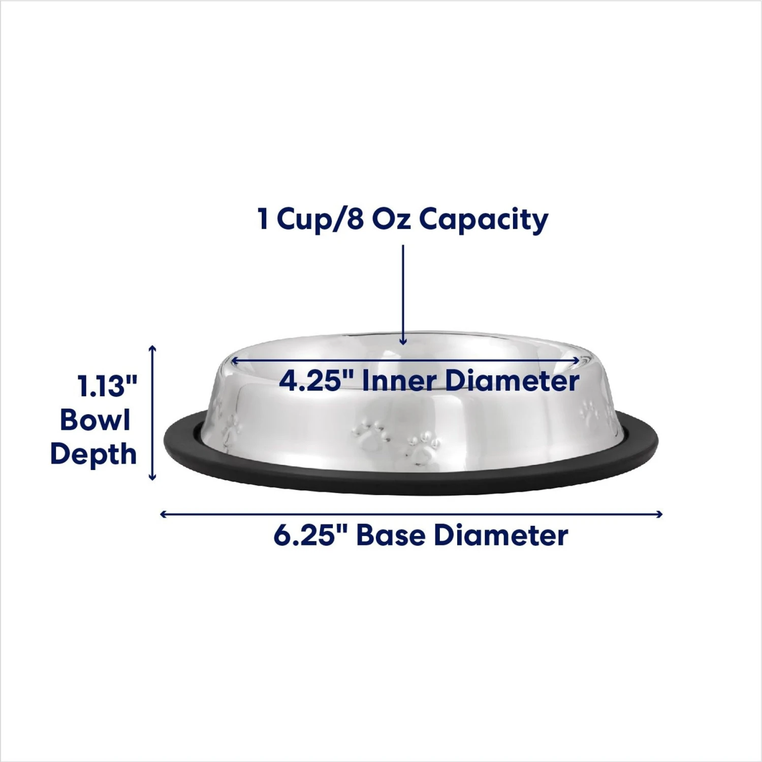 Frisco Non-Skid Stainless Steel Bowl 2 Frisco Non-Skid Stainless Steel Bowl - Image 2