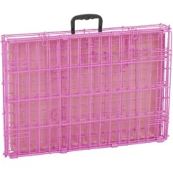 Frisco Fold & Carry Single Door Collapsible Wire Dog Crate, Pink -WoofyPlay Store 160806 PT5. AC SS1800 V1561066320