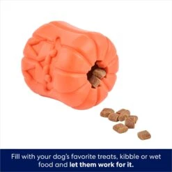 Frisco Halloween Pumpkin Rubber Treat Dispenser Dog Toy, Medium/Large -WoofyPlay Store 164763 PT3. AC SS1800 V1689878520