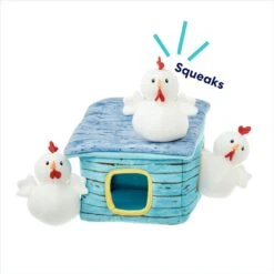 Frisco Chicken Coop Hide & Seek Puzzle Plush Squeaky Dog Toy -WoofyPlay Store 174755 PT3. AC SS1800 V1691783971