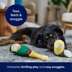 Frisco Champagne & Flute Plush Squeaky Dog Toy -WoofyPlay Store 183243 PT4. AC SS1800 V1695748410