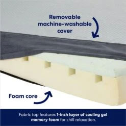 Frisco Cooling Orthopedic Pillow Dog Bed W/Removable Cover -WoofyPlay Store 210223 PT3. AC SS1800 V1700243663