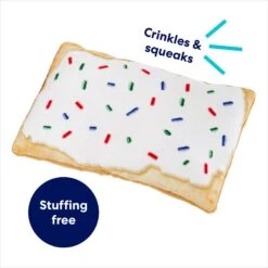 Frisco Frosted Pastry Stuffing-Free Flat Plush Squeaky Dog Toy -WoofyPlay Store 213812 PT2. AC SS1800 V1686580151