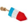 Frisco Summer Fun Plush & Rope Popsicle Dog Toy