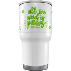 Frisco Double Walled "All We Need Is Paws" Personalized Tumbler -WoofyPlay Store 219774 PT3. AC SS1800 V1594393258