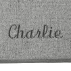 Frisco Faux Linen Personalized Dog & Cat Blanket -WoofyPlay Store 234954 PT6. AC SS1800 V1597844460