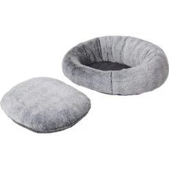 Frisco Plush Camel Back Donut Bolster Cat & Dog Bed -WoofyPlay Store 235028 PT5. AC SS1800 V1600389402