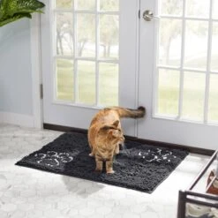 Frisco Microfiber Chenille Paw Print Doormat -WoofyPlay Store 235886 PT4. AC SS1800 V1606833847