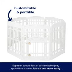 Frisco 8-Panel Plastic Exercise Dog Playpen 11 Frisco 8-Panel Plastic Exercise Dog Playpen -WoofyPlay Store 239693 PT4. AC SS1800 V1671718761