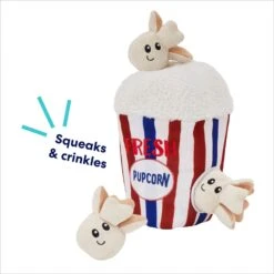 Frisco Zoomies & Chill Popcorn Hide & Seek Puzzle Plush Squeaky Dog Toy -WoofyPlay Store 241679 PT3. AC SS1800 V1695748440