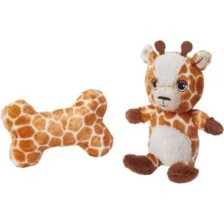 Frisco Giraffe Plush Squeaky Puppy Toy