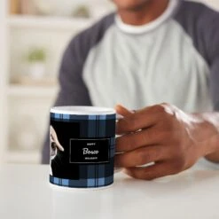 Frisco Plaid Personalized Coffee Mug -WoofyPlay Store 249335 PT3. AC SS1800 V1608353250