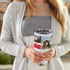 Frisco Double Walled Colored Dots Personalized Tumbler, 30-oz Cup -WoofyPlay Store 249349 PT4. AC SS1800 V1608342142