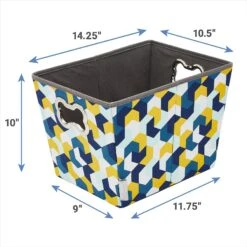 Frisco Rectangle Collapsible Pet Toy Storage Bin, Yellow Geometric 8 Frisco Rectangle Collapsible Pet Toy Storage Bin, Yellow Geometric -WoofyPlay Store 250578 PT2. AC SS1800 V1613774487