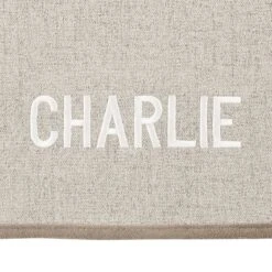 Frisco Faux Linen Personalized Dog & Cat Blanket, Beige, Large -WoofyPlay Store 252621 PT3. AC SS1800 V1604673172