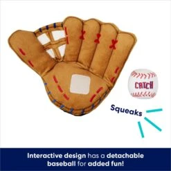 Frisco Baseball Mitt & Ball Interactive Plush Squeaky Dog Toy 8 Frisco Baseball Mitt & Ball Interactive Plush Squeaky Dog Toy -WoofyPlay Store 252756 PT2. AC SS1800 V1686580089
