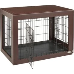 Frisco Double Door Furniture Style Dog Crate, Brown 9 Frisco Double Door Furniture Style Dog Crate, Brown -WoofyPlay Store 253033 PT5. AC SS1800 V1617037698