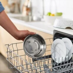 Frisco Quartz Design Stainless Steel Dog & Cat Bowl -WoofyPlay Store 253044 PT7. AC SS1800 V1616526994