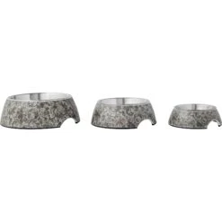 Frisco Black Marble Design Stainless Steel Dog & Cat Bowl -WoofyPlay Store 253048 PT6. AC SS1800 V1616526399