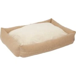 Frisco Faux Felt Reversible Modern Zipper Bolster Cat & Dog Bed -WoofyPlay Store 255154 PT2. AC SS1800 V1616011924