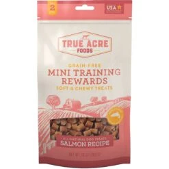 Frisco Fetch Squeaking Colorful Tennis Ball Dog Toy & True Acre Foods Salmon Recipe Mini-Training Rewards Grain-Free Soft & Chewy Dog Treats -WoofyPlay Store 255469 PT3. AC SS1800 V1602691292