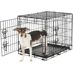 Frisco Fold & Carry Double Door Collapsible Wire Dog Crate & Frisco Gray Basket Weave Dog Crate Mat 6 Frisco Fold & Carry Double Door Collapsible Wire Dog Crate & Frisco Gray Basket Weave Dog Crate Mat -WoofyPlay Store 255477 PT2. AC SS1800 V1604096794