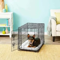 Frisco Fold & Carry Single Door Collapsible Wire Dog Crate & Frisco Quilted Dog Crate Mat 7 Frisco Fold & Carry Single Door Collapsible Wire Dog Crate & Frisco Quilted Dog Crate Mat -WoofyPlay Store 255493 PT2. AC SS1800 V1603545085