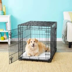 Frisco Heavy Duty Fold & Carry Double Door Collapsible Wire Dog Crate & Frisco Wire Dog & Small Pet Exercise Pen With Step-Through Door -WoofyPlay Store 255537 PT2. AC SS1800 V1603646531