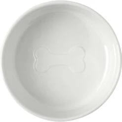 Frisco Ceramic Food Dog & Cat Bowl With Wood Base -WoofyPlay Store 256043 PT5. AC SS1800 V1615310838