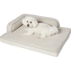 Frisco Faux Linen Corner Personalized Bolster Dog Bed W/Removable Cover 9 Frisco Faux Linen Corner Personalized Bolster Dog Bed W/Removable Cover -WoofyPlay Store 262158 PT2. AC SS1800 V1615568495