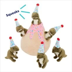 Frisco Birthday Volcano & Dinosaurs Hide & Seek Puzzle Plush Squeaky Dog Toy -WoofyPlay Store 264424 PT3. AC SS1800 V1695760895