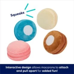 Frisco Macaron Interactive Plush Squeaky Dog Toy -WoofyPlay Store 264438 PT2. AC SS1800 V1686579622