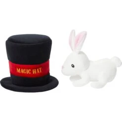 Frisco Magic Rabbit In A Hat 2-in-1 Plush Squeaky Dog Toy -WoofyPlay Store 265616 PT2. AC SS1800 V1623117772
